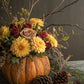 Fresh Pumpkin Floral Arrangement Class