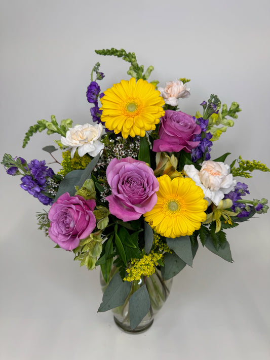 Large Colorful Spring Vase